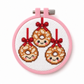 Mini Bundel Kerstlekkers — Set van 4 Mini Kruissteek Kits 4