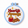 Mini Bundle Sinterklaas in Words — Set of 4 Mini Cross Stitch Kits 3