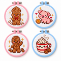 Mini Bundle Sinterklaas Treats — Set of 4 Mini Cross Stitch Kits 1