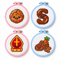 Mini Bundle Sinterklaas — Set of 4 Mini Cross Stitch Kits 1