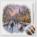 Skaters on the Frozen Canal — Cross Stitch Kit 1