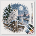 Snowy Owl by Moonlight — Cross Stitch Kit 1