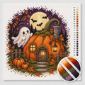 Little Ghost by the Pumpkin Cottage — Cross Stitch Kit 1