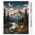 Starry Night at the Mountain Lake — Cross Stitch Kit 1