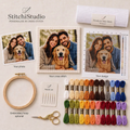 What is included in the kit: premium Aida fabric, thread, needle and pattern 2