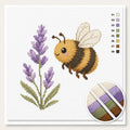 Bumblebee on Lavender — Cross Stitch Kit 1