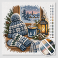 Mittens, Hat and Hot Tea — Cross Stitch Kit 1