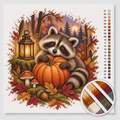 Raccoon with Pumpkin — Cross Stitch Kit 1