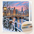 Wintry Amsterdam Canal — Paint by Numbers 1