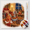 Living Room with Surprises and Poems — Cross Stitch Kit 1